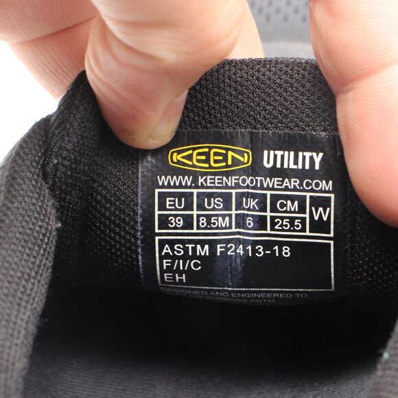 Keen Utility Konnect Fit Black Aluminum Toe Women's Size 8.5 M Work Shoes - Picture 3 of 9